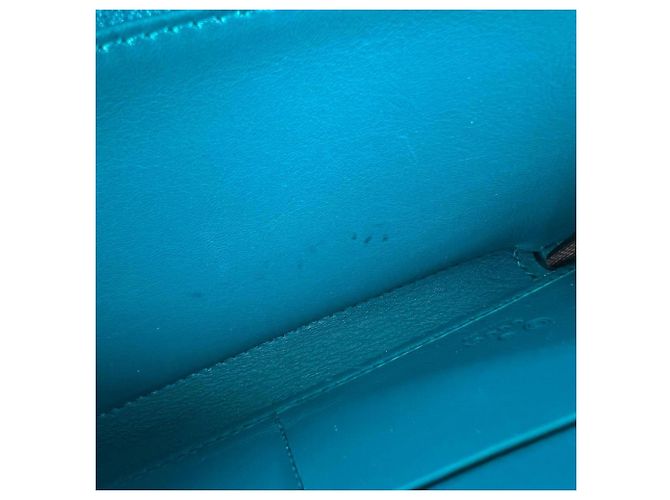 Gucci MicroGuccissima Blauer Langer Geldbeutel - Ansicht 13