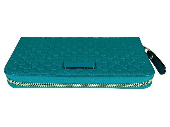 Gucci MicroGuccissima Blauer Langer Geldbeutel - Ansicht 3