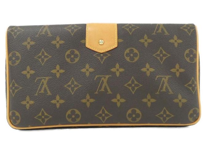 Clutch Slim Monogram Louis Vuitton (Sofia Coppola) M42427 Marrone Monogramma - vista 2