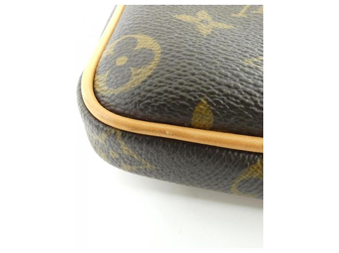 Clutch Slim Monogram Louis Vuitton (Sofia Coppola) M42427 Marrone Monogramma - vista 3