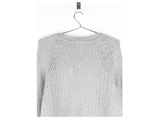 Gucci von Tom Ford 2000er Kabelstrick-Wellenpullover Grau - Ansicht 5
