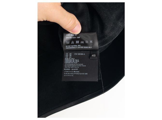 Bondage-Lederweste Prada von Raf Simons SS23 Schwarz - Ansicht 12
