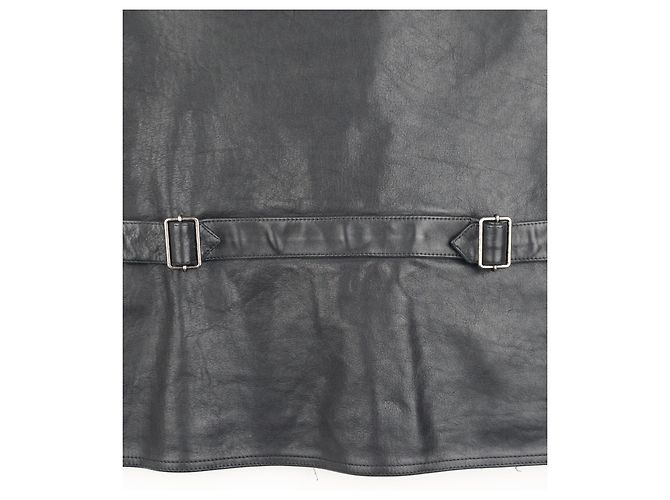 Bondage-Lederweste Prada von Raf Simons SS23 Schwarz - Ansicht 4