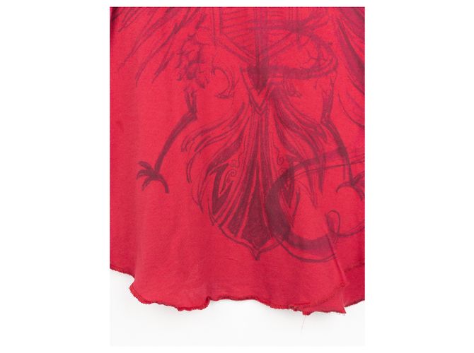 Balmain by Olivier Rousteing AW12 Double-Headed Eagle T-Shirt Red - view 4