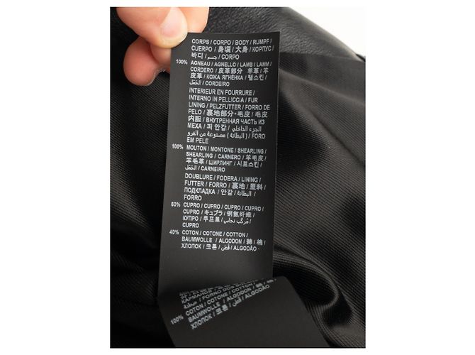 Saint Laurent AW20 Double-Breasted Shearling Leather Trench Coat - view 14