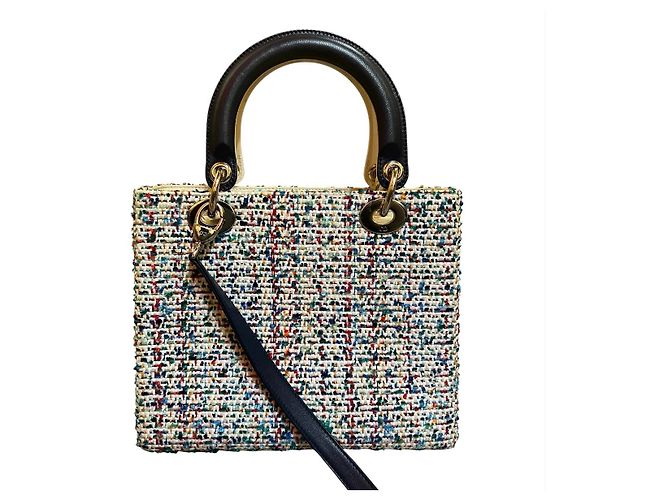 Bolso Lady Dior en tweed multicolor - vista 4