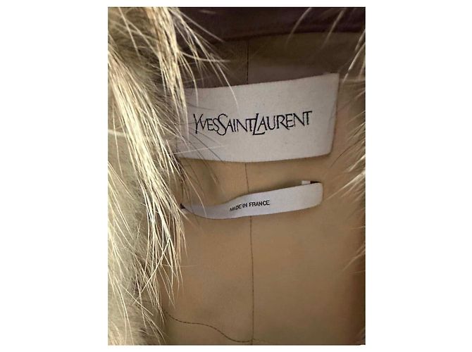 Seltene Vintage Yves Saint Laurent Kunstfell-Poncho Größe 38 Gebraucht - Ansicht 8