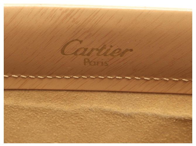 Borsa Cartier Trinity in pelle beige - vista 4