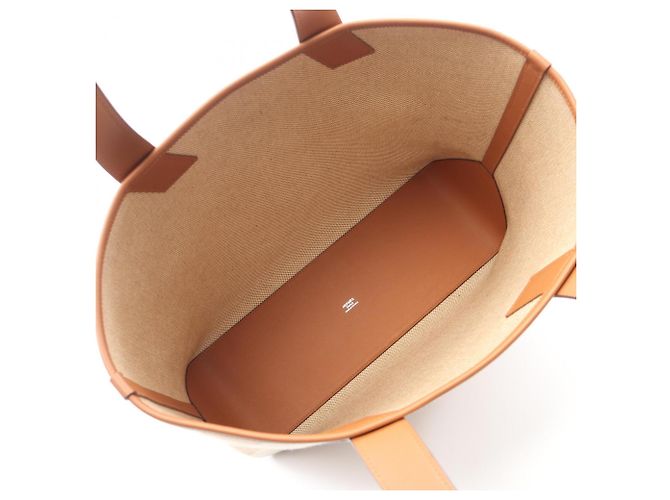 Borsa tote H Ambier GM di Hermès Marrone Crudo - vista 3