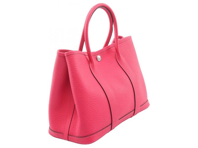 Borsa Tote TPM Garden Party di Hermès Rosa - vista 2