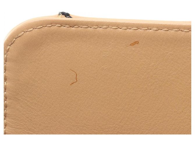 Borsa a spalla in pelle beige Wild Stitch di Chanel - vista 6