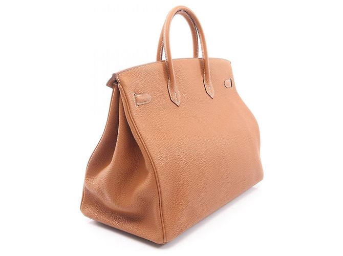 Borsa Hermès Birkin 40 in pelle Togo marrone - vista 2
