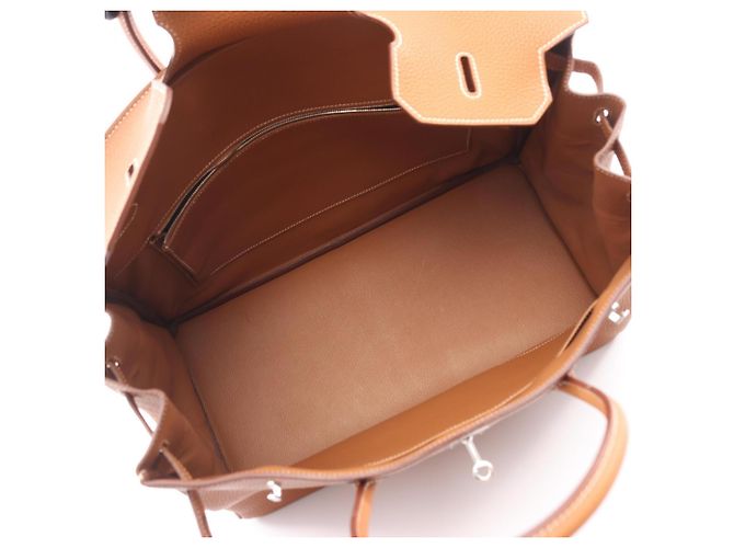 Borsa Hermès Birkin 40 in pelle Togo marrone - vista 3