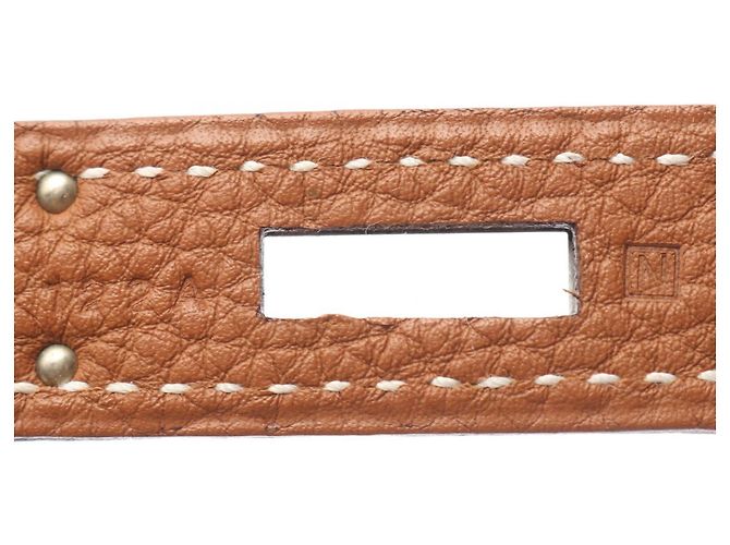 Borsa Hermès Birkin 40 in pelle Togo marrone - vista 5