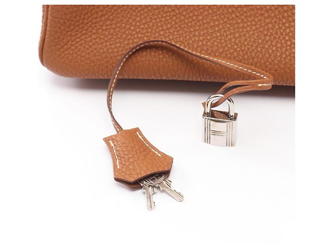 Borsa Hermès Birkin 40 in pelle Togo marrone - vista 6