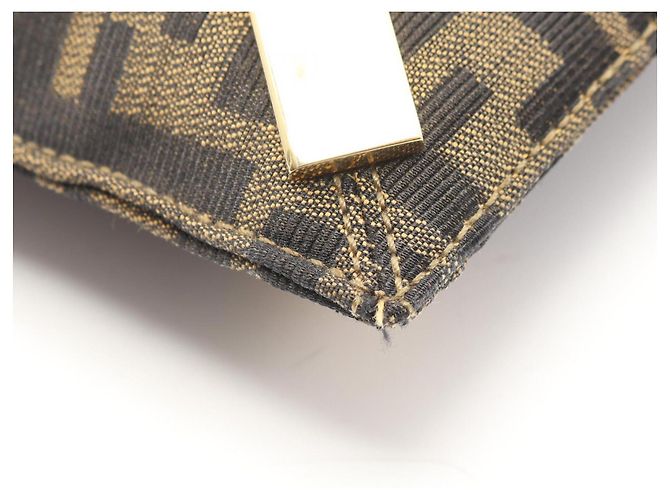 Borsa Tote Fendi Zucca Marrone Pelle e Nylon - vista 5