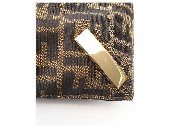 Borsa Tote Fendi Zucca Marrone Pelle e Nylon - vista 6