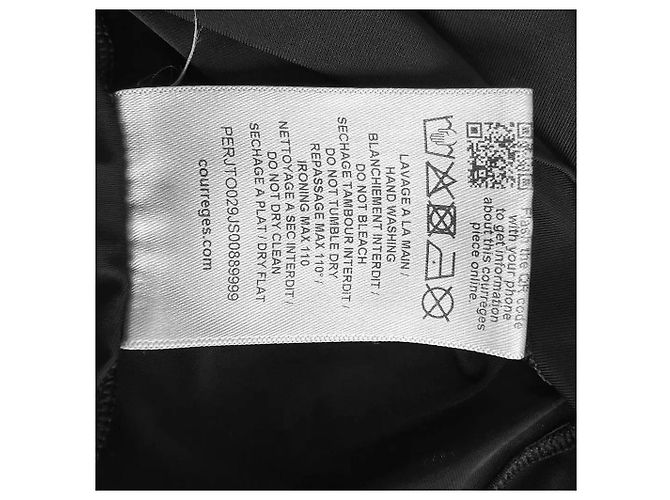 Courreges Courrèges Transparentes Schwarzes Polyester Top mit Rollkragen - Ansicht 9