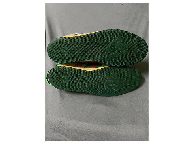 Sneakers in tela e pelle Gucci GG Supreme - vista 6