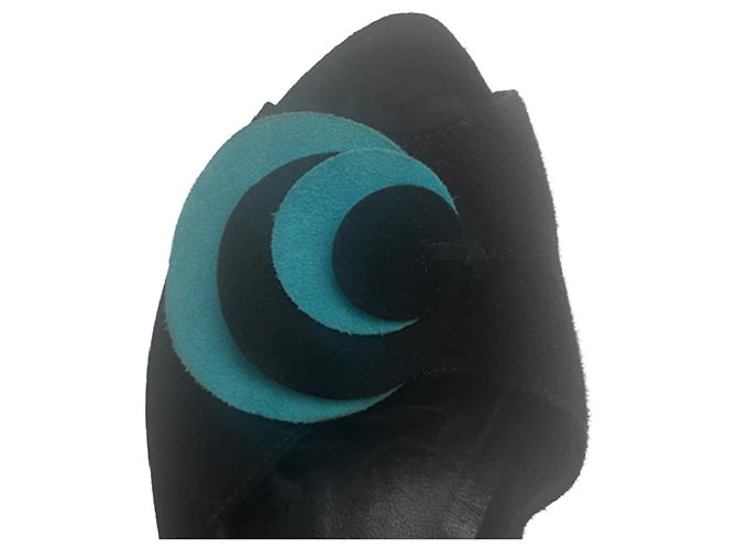 Mule Robert Clergerie design nero/turchese – tacco basso – ottime condizioni - vista 4