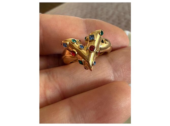 Anello Louis Vuitton Oro Acciaio 49 fr D'oro - vista 8