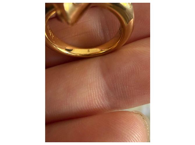 Anello Louis Vuitton Oro Acciaio 49 fr D'oro - vista 9
