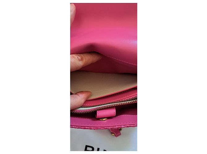 Borsa Pinko in paglia fucsia Fuschia - vista 11