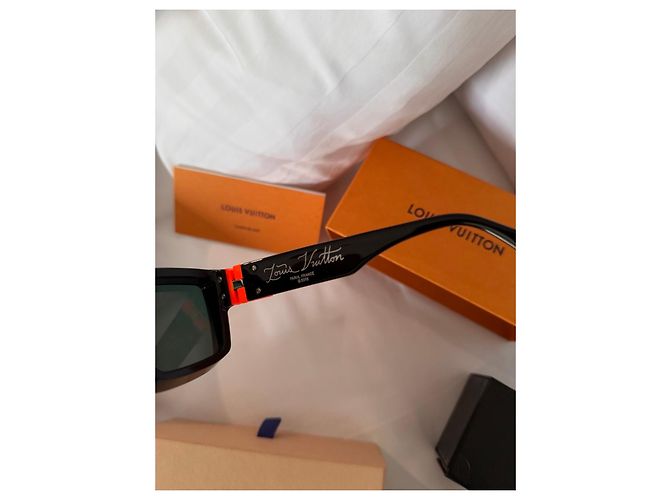 Occhiali da sole Millionaire Louis Vuitton Nero Arancione - vista 12