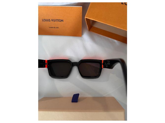 Occhiali da sole Millionaire Louis Vuitton Nero Arancione - vista 13