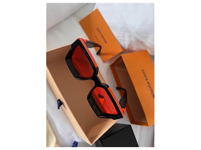 Occhiali da sole Millionaire Louis Vuitton Nero Arancione - vista 2