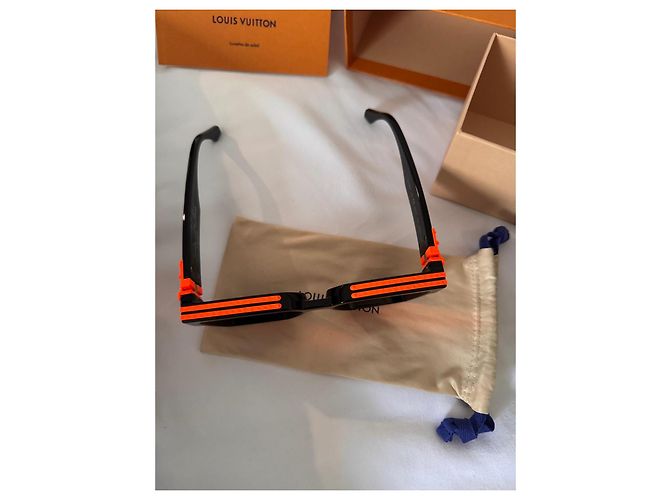 Occhiali da sole Millionaire Louis Vuitton Nero Arancione - vista 4
