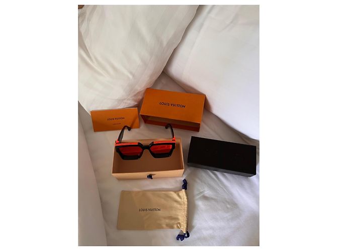 Occhiali da sole Millionaire Louis Vuitton Nero Arancione - vista 5