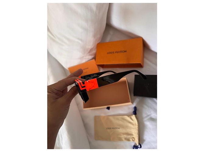 Occhiali da sole Millionaire Louis Vuitton Nero Arancione - vista 6