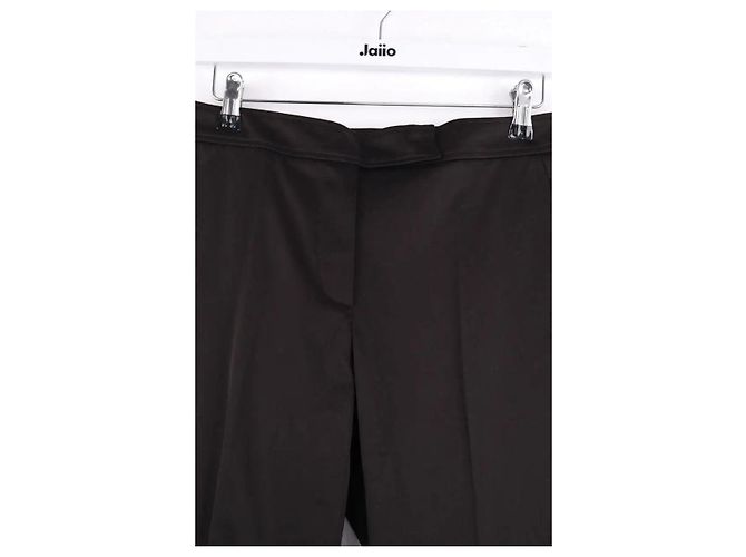 Andrew GN Schwarze gerade Hose - Ansicht 2