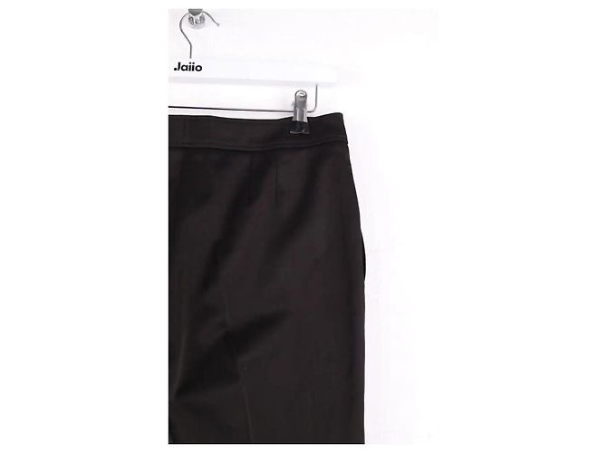 Andrew GN Schwarze gerade Hose - Ansicht 4