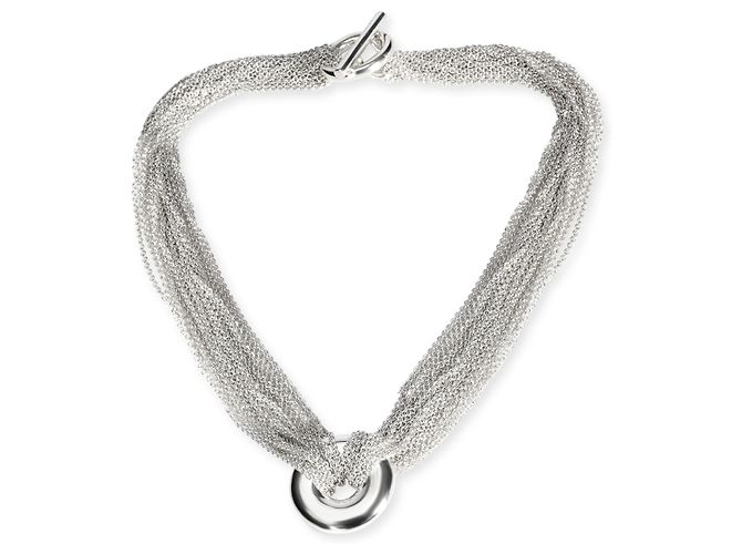 Collar de Círculo de Múltiples Cadenas de Plata Esterlina Tiffany & Co. - vista 2