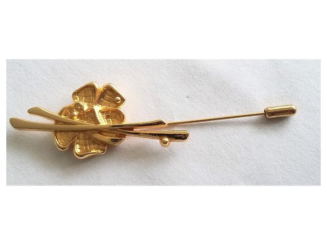 Spilla Van Cleef & Arpels Arcane placcata oro D'oro Gold hardware - vista 3