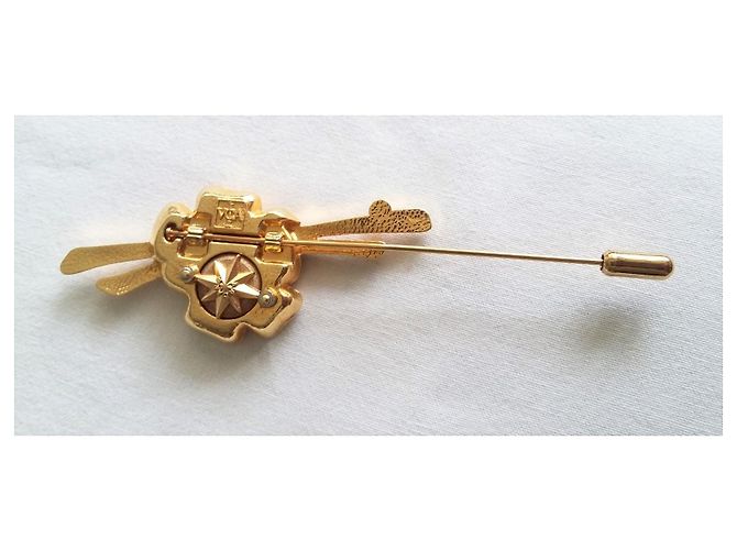 Spilla Van Cleef & Arpels Arcane placcata oro D'oro Gold hardware - vista 5