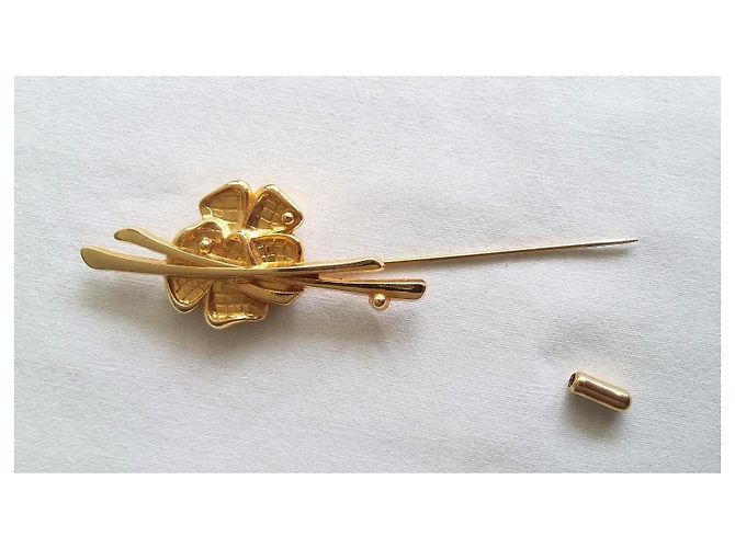 Spilla Van Cleef & Arpels Arcane placcata oro D'oro Gold hardware - vista 6