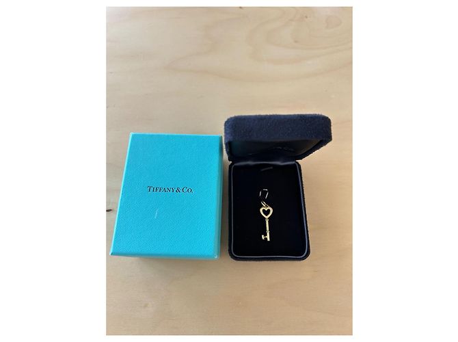 Collana con pendente a forma di chiave Tiffany & Co in oro giallo D'oro - vista 3