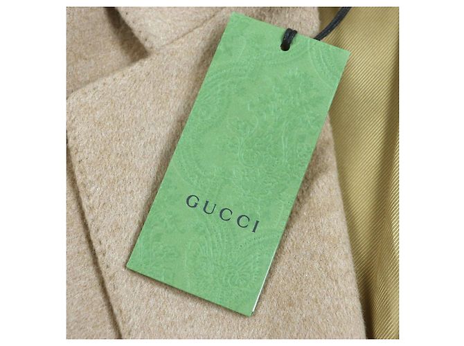 Abrigo Chester de Lana Gucci Castaño - vista 12