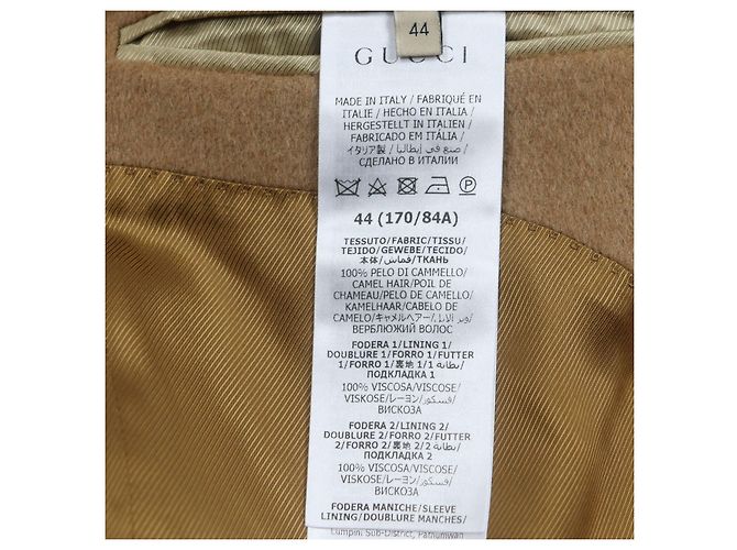 Abrigo Chester de Lana Gucci Castaño - vista 9