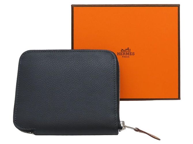 Hermès Hermes Azap Evercolor Wallet Blue - view 14
