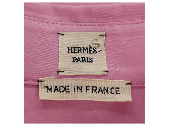 Hermès Camicia in cotone Hermes Rosa - vista 4