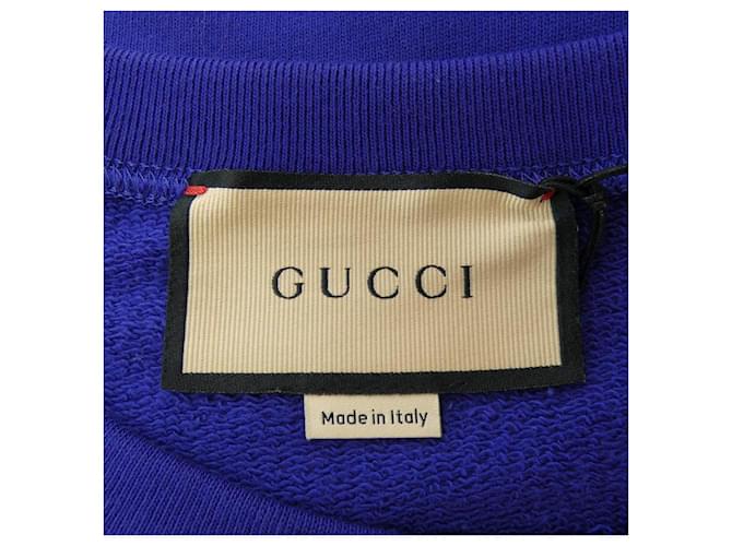 Sudadera de algodón Gucci Azul Azul marino - vista 4