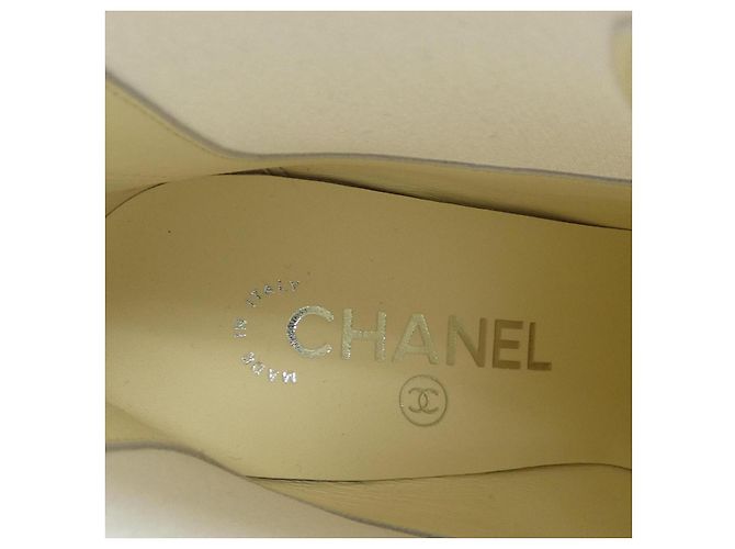 Timeless Botas de piel de becerro charol Chanel Blanco - vista 6