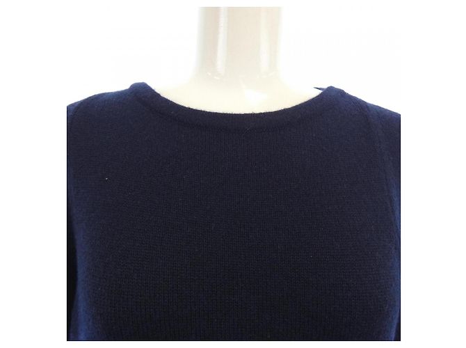 Vestido 100% Cashmere Chanel P36501K02274 Azul Azul marinho - vista 5