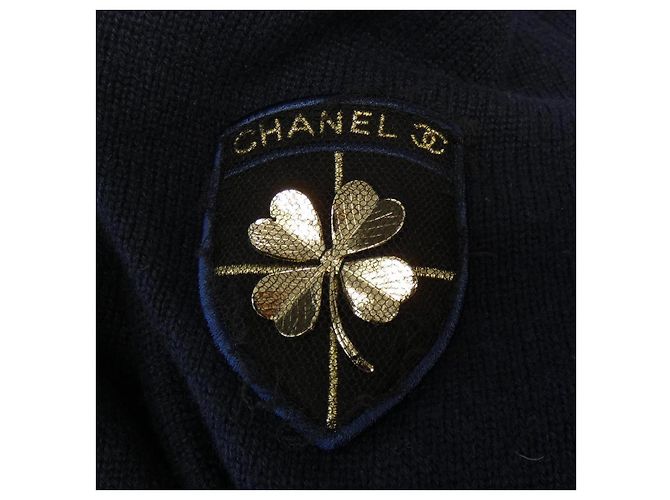 Vestido 100% Cashmere Chanel P36501K02274 Azul Azul marinho - vista 7