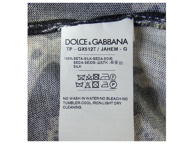 Dolce & Gabbana Dolce&Gabbana 100% Seda Tejida Negro - vista 3
