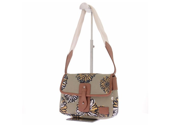 Autre Marque Bolsa de tecido estampada MAISON KITSUNÉ Bege - vista 3